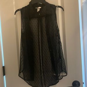 black h&m size 2 shirt